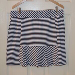 Izod Navy blue stripe golf skirt